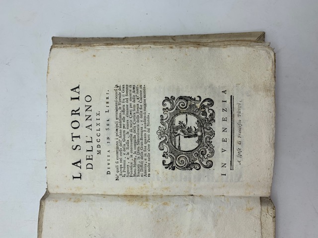 Storia dell'anno MDCCLXIX divisa in sei libri